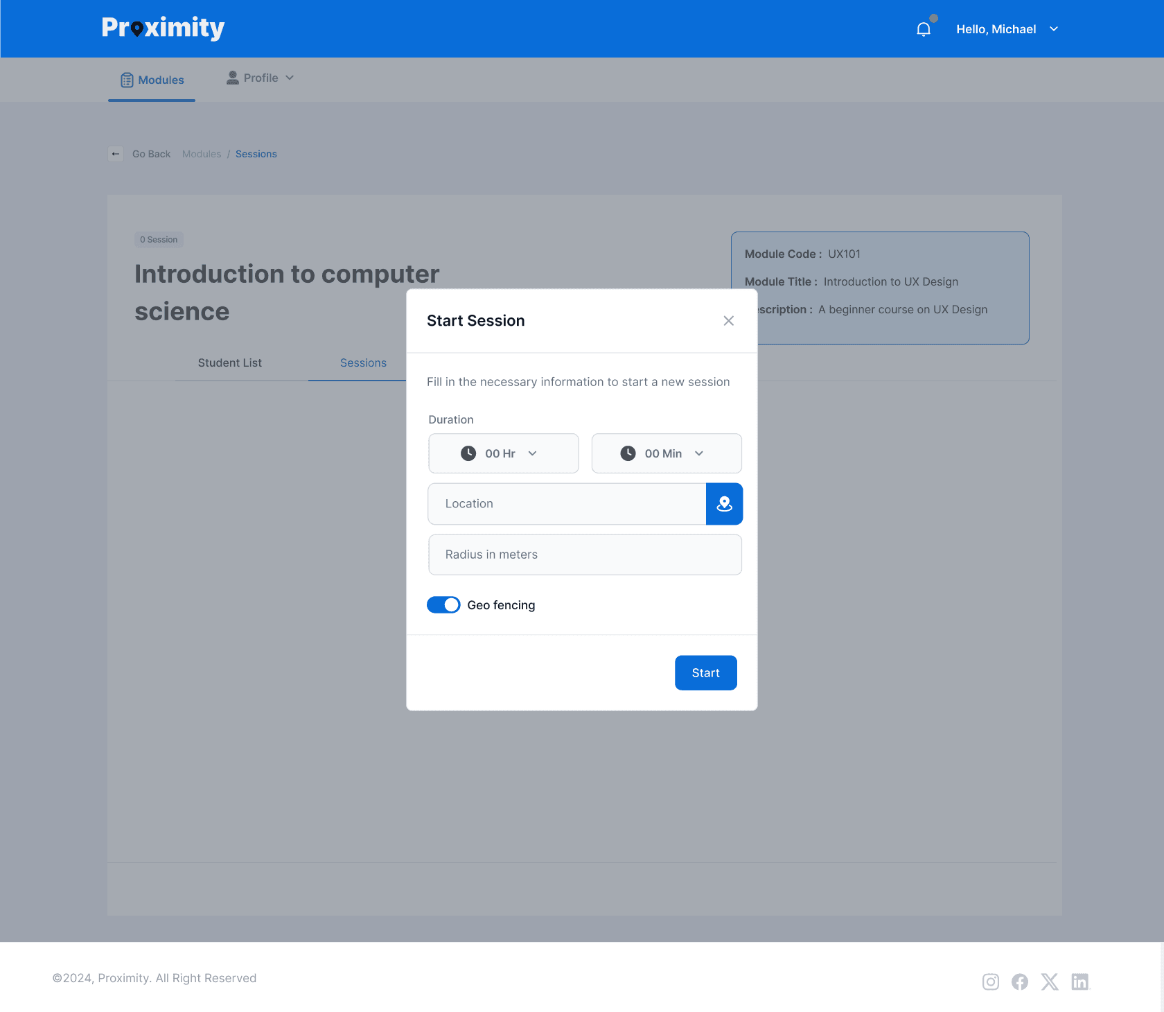 Proximity Geo-Fencing Attendance System